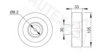 AUDI 078903341B Deflection/Guide Pulley, v-ribbed belt
